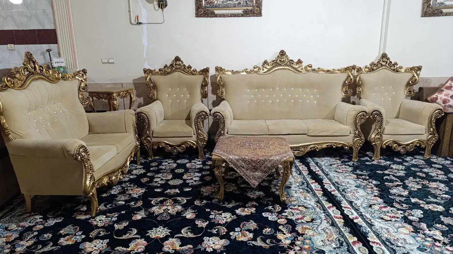 مبل سلطنتی|مبلمان خانگی و میز عسلی|کوهدشت, |دیوار