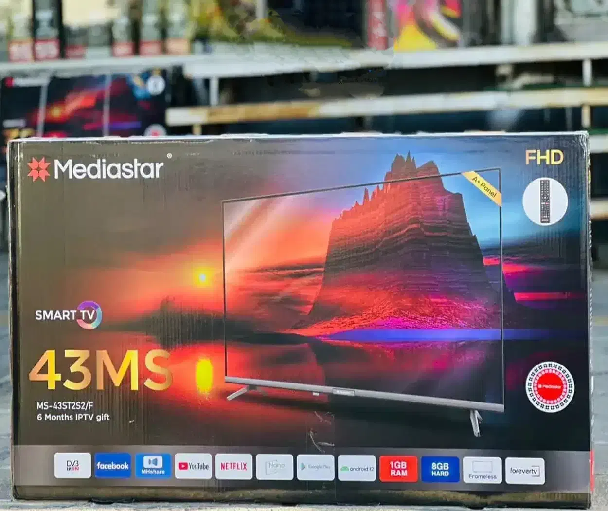 تلویزیون ۴۳ اینچ هوشمند مدیا استار اصل آکبند|تلویزیون و پروژکتور|چابهار, |دیوار