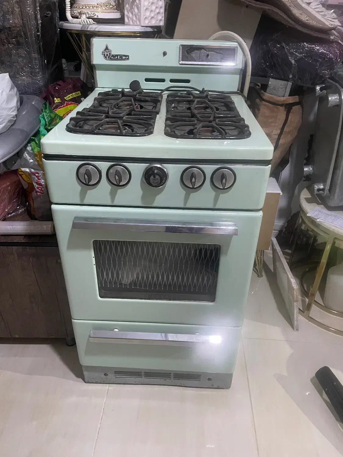 گاز چهار شعله فر دار بوتان|اجاق گاز و لوازم برقی پخت‌وپز|سلماس, |دیوار