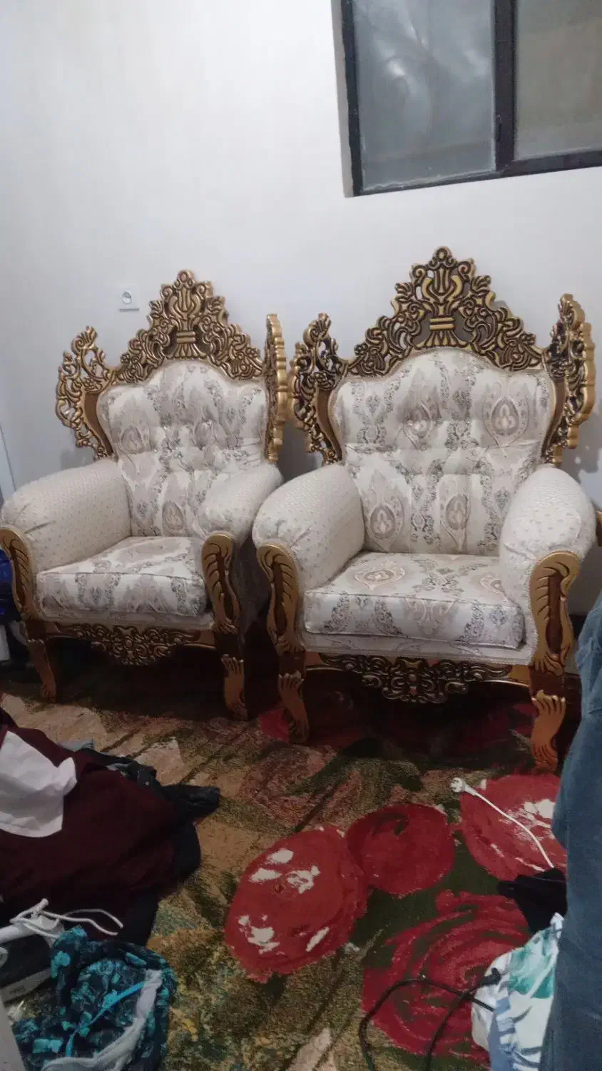 مبل سلطنتی ۷نفره|مبلمان خانگی و میز عسلی|شهریار, ابراهیمآباد|دیوار