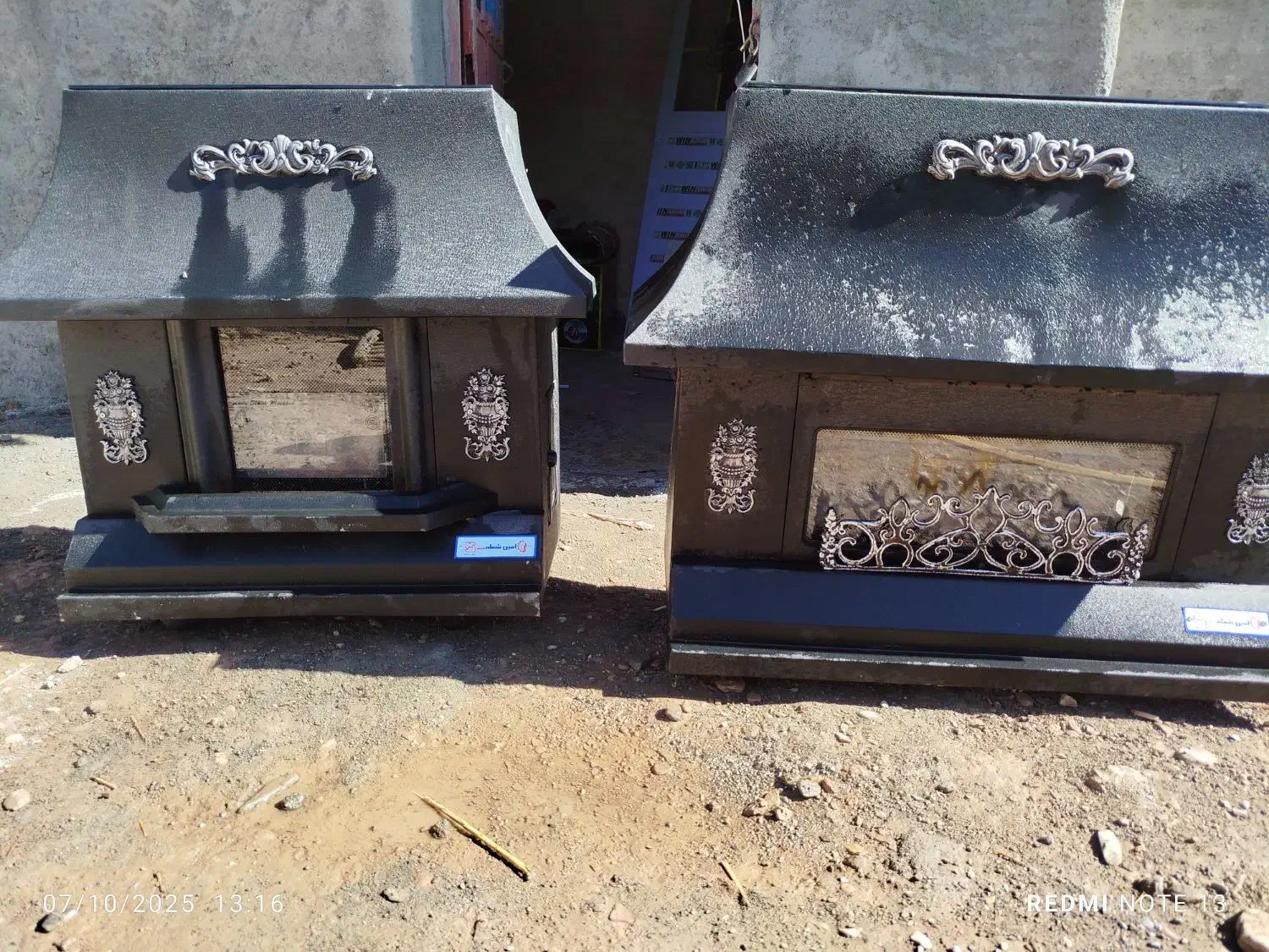 بخاری شومینه درحد نو دوعدد سایز مخالف کوچیک بزرگ|بخاری، هیتر، شومینه|تربت جام, شهید مدرس|دیوار