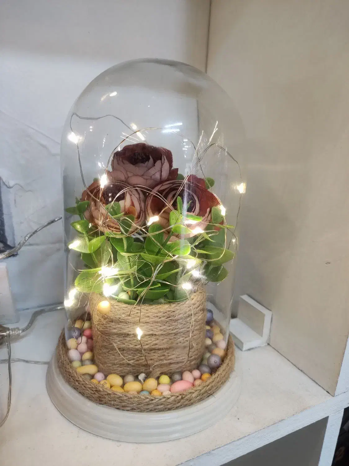 باکس گل شیشه ای مناسب روز مادر|گل مصنوعی|زاهدان, |دیوار