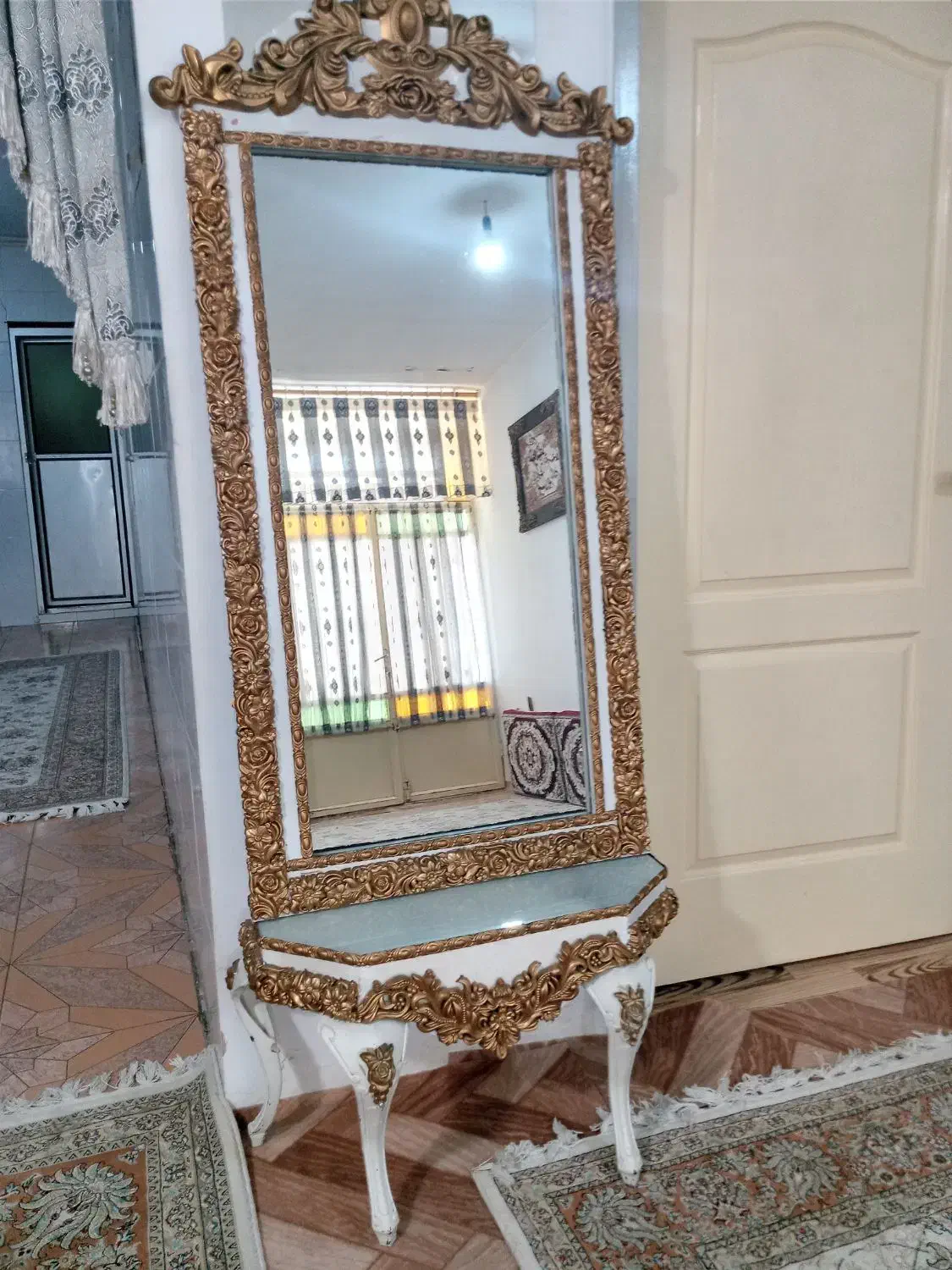 ساعت ایستاده و آینه کنسول|آینه|کرمانشاه, |دیوار