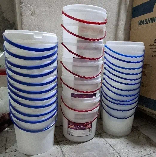 سطل یا دبه دسته دار پلاستیکی بزرگ درجه یک ۱۰۰ عدد|ظروف نگهدارنده، پلاستیکی، یکبارمصرف|قم, علی آباد|دیوار