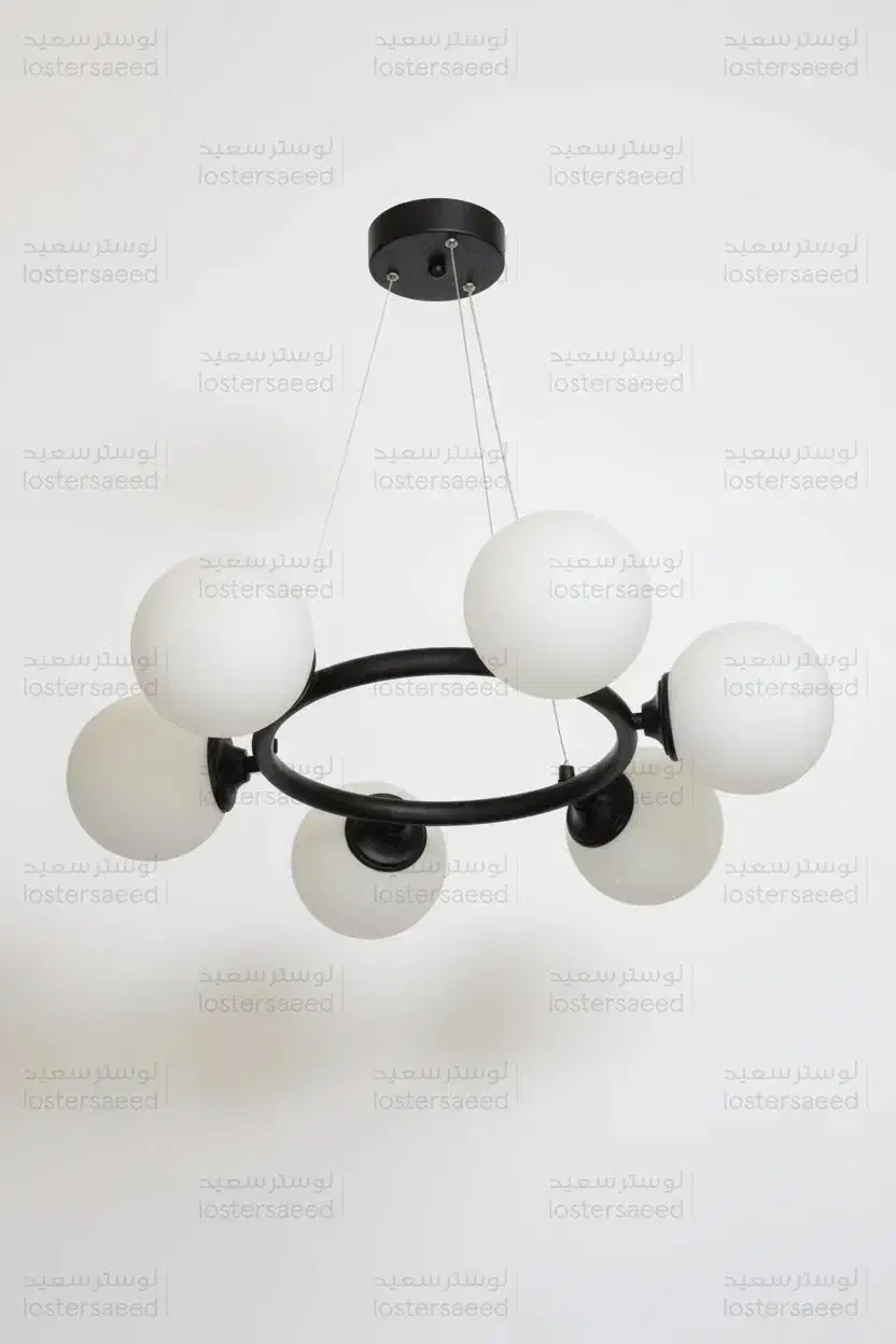 لوستر مدرن اشپزخانه و اتاق آویز حبابی دلسا شش شعله|لوستر و چراغ آویز|تبریز, |دیوار