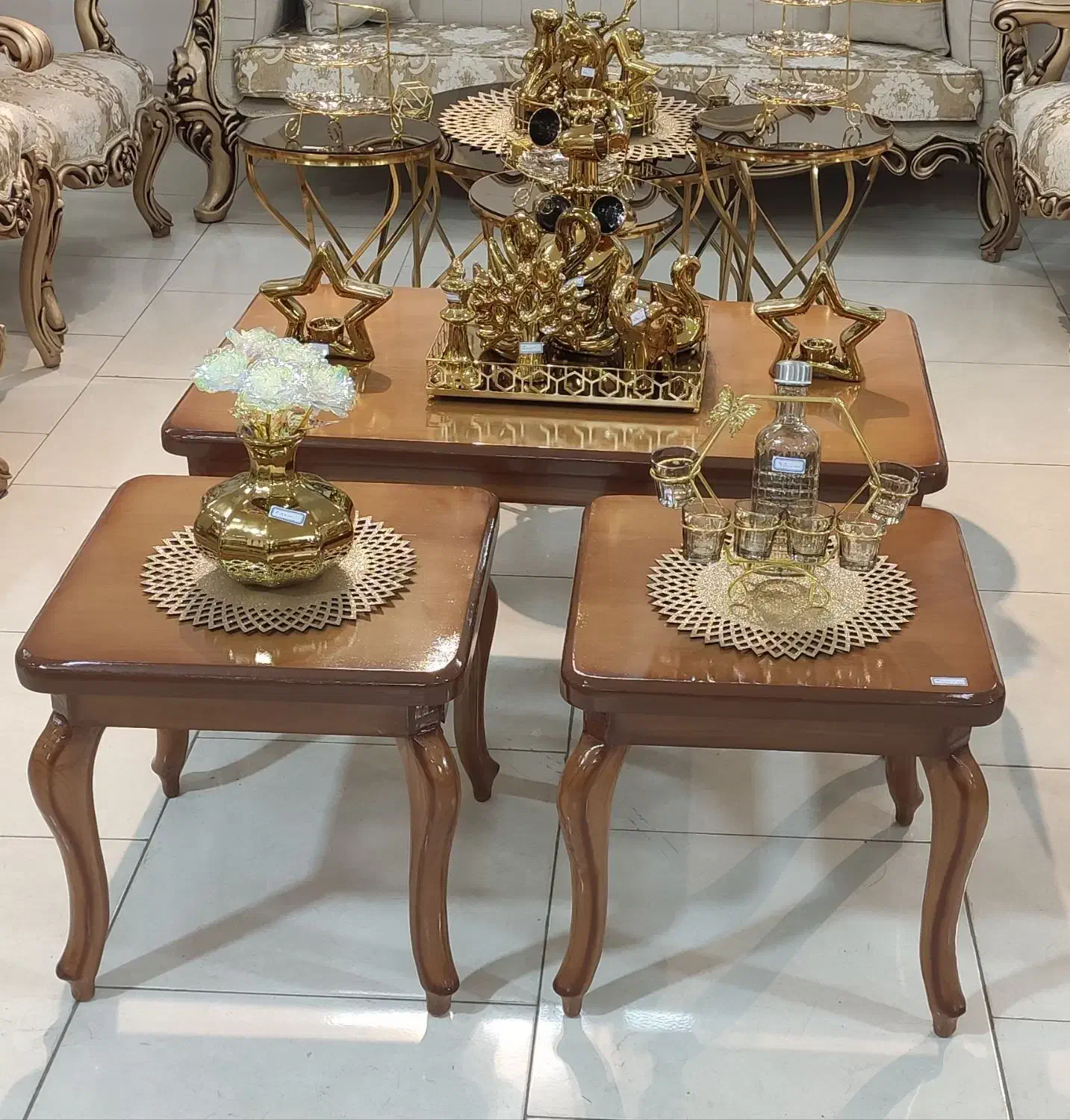 میز عسلی چوب راش با صفحه ام دی اف|مبلمان خانگی و میز عسلی|بروجرد, |دیوار