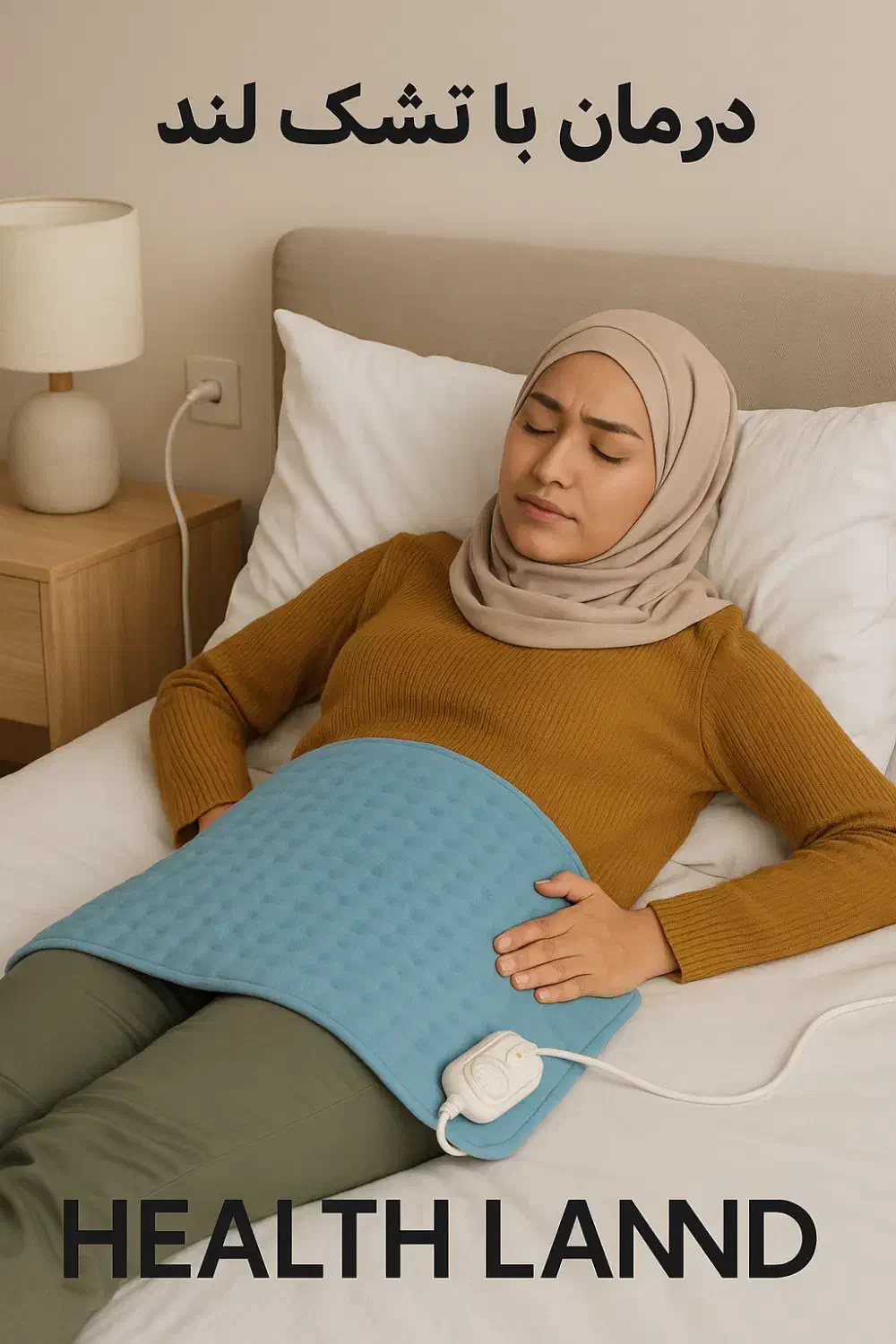 تشک طبی حرارتی برقی پشم اصل هلث لند|تخت و سرویس خواب|تبریز, |دیوار