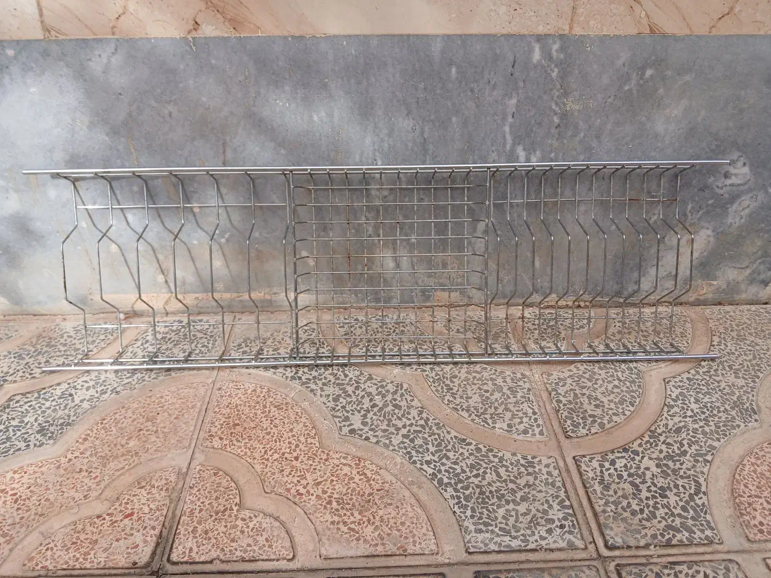 سبد آب‌چکان استیل 1متری|آب‌چکان و نظم‌دهنده ظروف|تاکستان, |دیوار