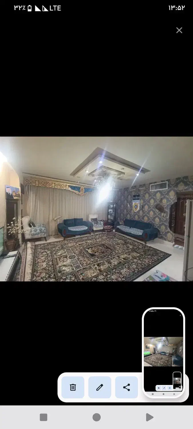 آپارتمان 95متری رهن 350میلیون اجاره 4|اجارهٔ آپارتمان|قم, پردیسان|دیوار