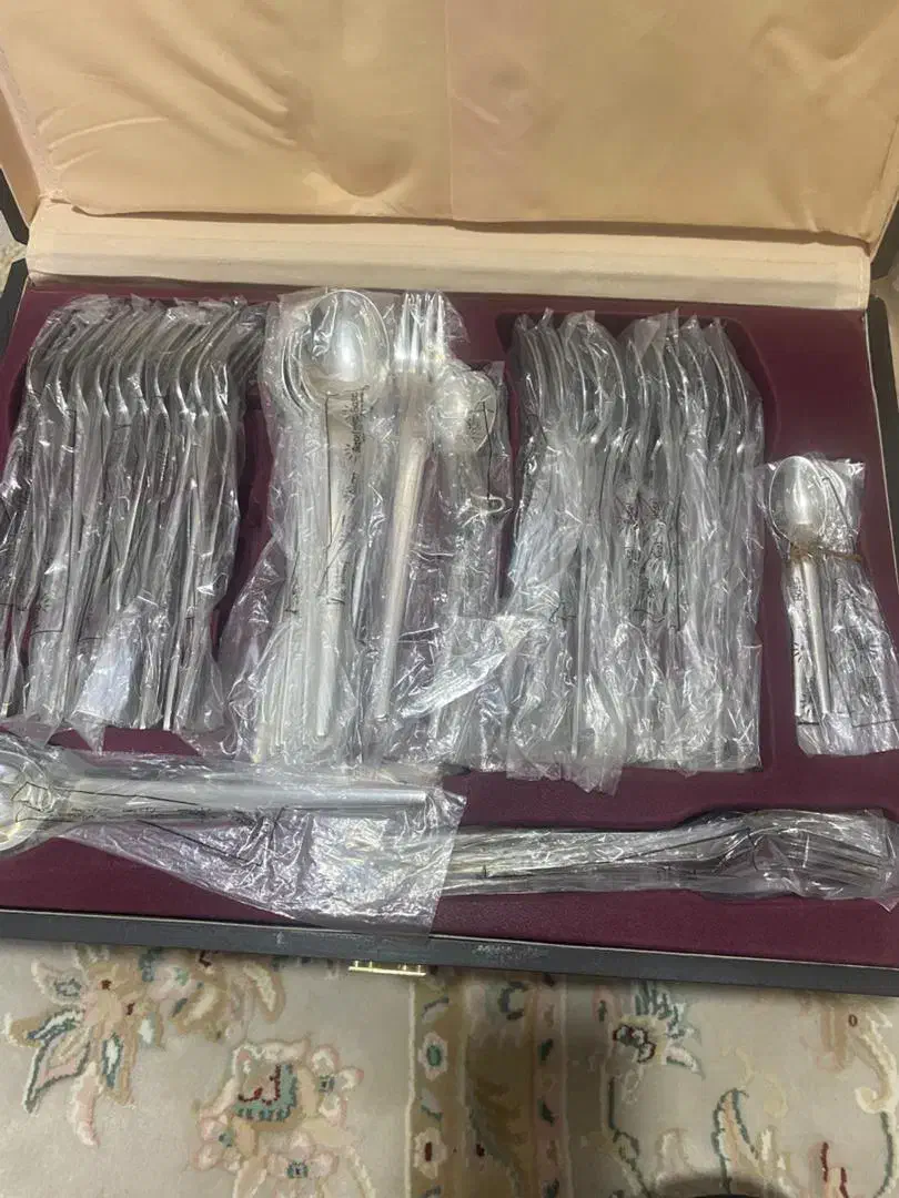 فروش سرویس قاشق چنگال ۱۸پارچه اصل استیل|ظروف سرو و پذیرایی|گنبد کاووس, |دیوار