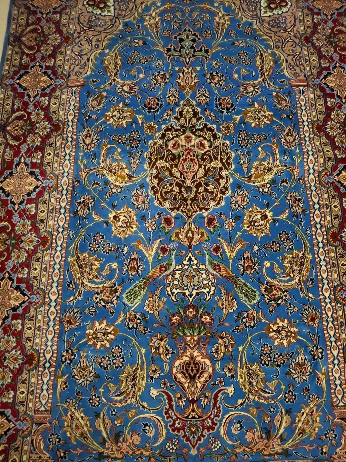 قالیچه دست بافت اصفهان|فرش|اصفهان, چشمه باقرخان|دیوار