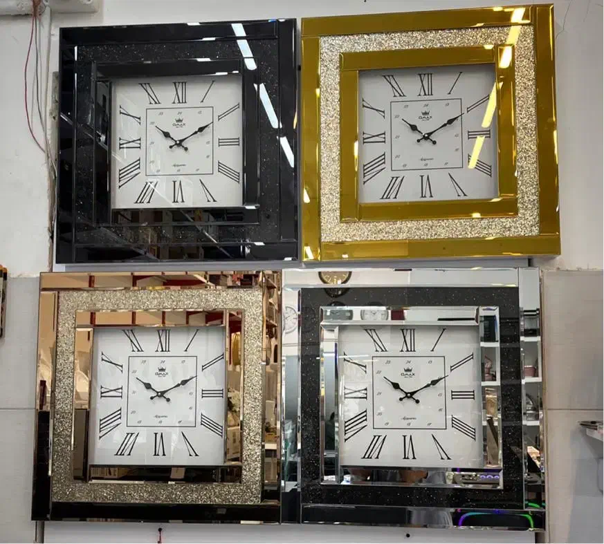 ساعت دیواری آینه‌ای سه‌تکه خرید از تولید کننده|ساعت دیواری و تزئینی|مشهد, آزادشهر|دیوار