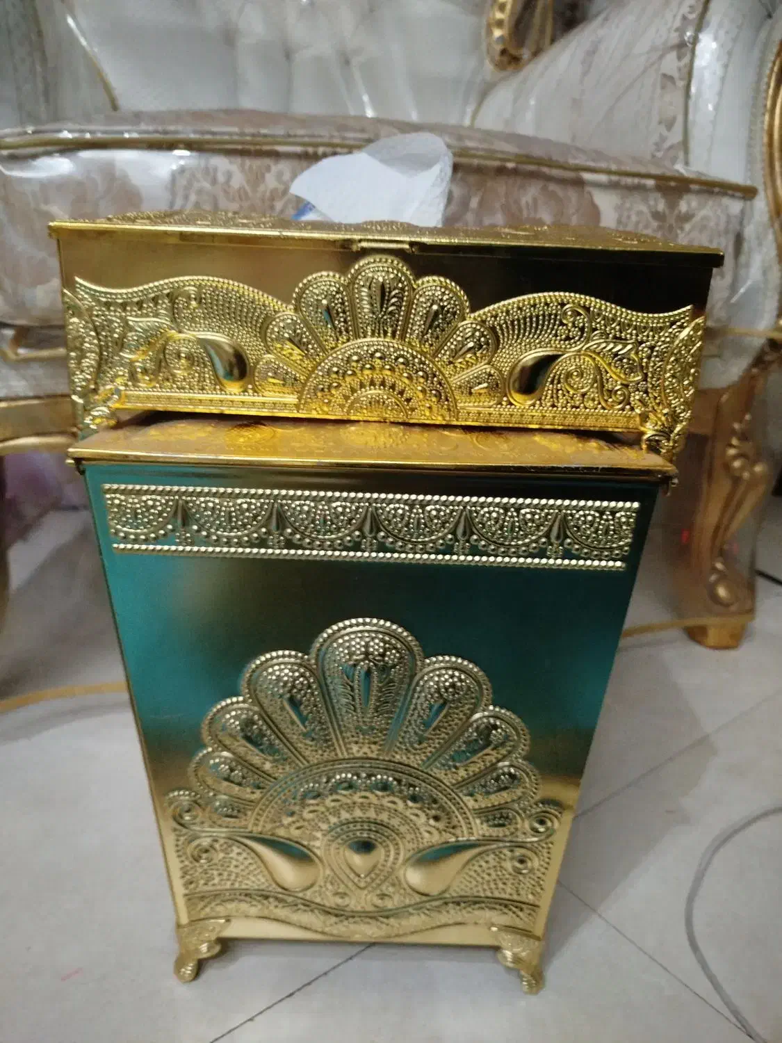 جا دستمالی و سطل نونو|صنایع دستی و سایر لوازم تزئینی|تهران, خاک سفید|دیوار