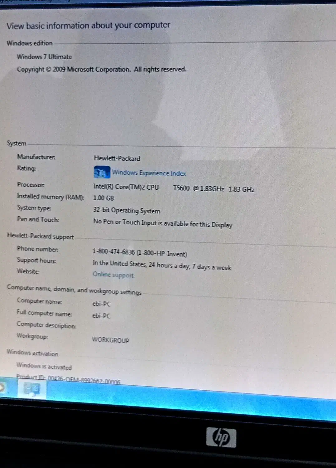 لبتاپ Hp مدل گامبگ 7400|رایانه همراه|بندرعباس, |دیوار