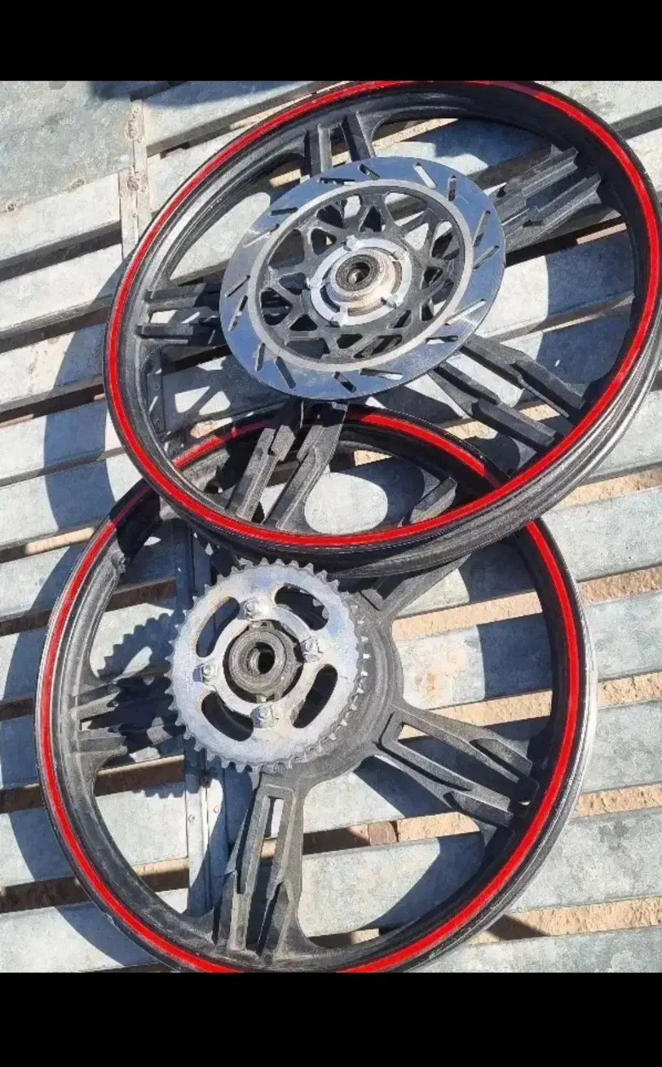 3جفت رینگ اسپورت هوندا ۱۲۵،۲۰۰،۱۵۰|قطعات یدکی و لوازم جانبی|یزد, |دیوار