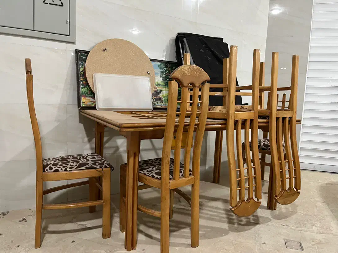 میز ناهار خوری ۶نفره|میز و صندلی غذاخوری|شهرکرد, |دیوار