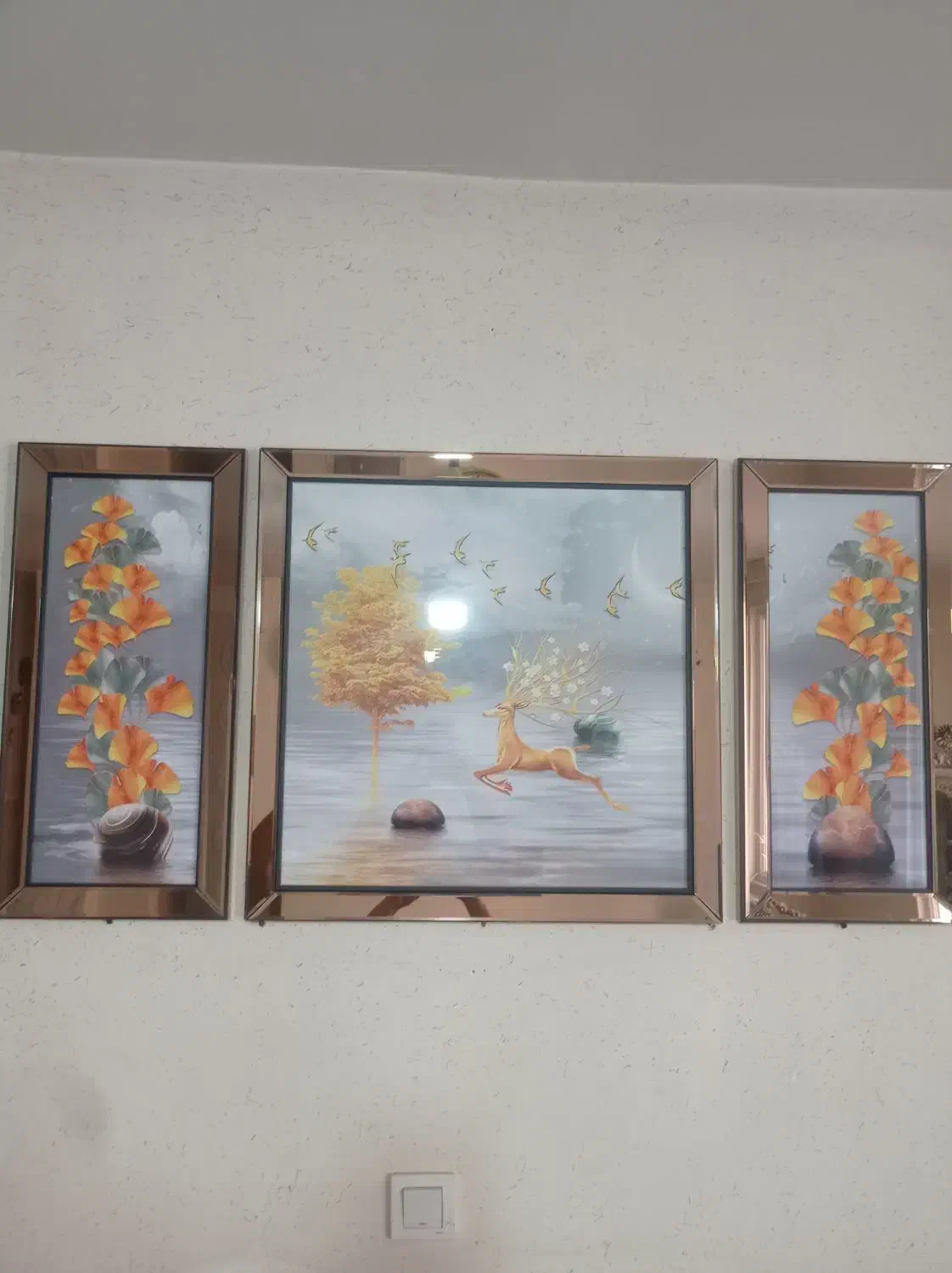 تابلو سه تیکه نو|تابلو، نقاشی، عکس|محمدیه-قزوین, |دیوار