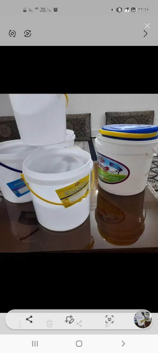 سطل ۱۵ کیلویی پنیر تمیز|ظروف نگهدارنده، پلاستیکی، یک‌بارمصرف|مشهد, خواجه ربیع|دیوار