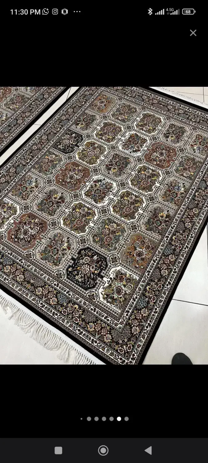 قالیچه ماشینی طرح خشتی نادر|فرش|تبریز, |دیوار