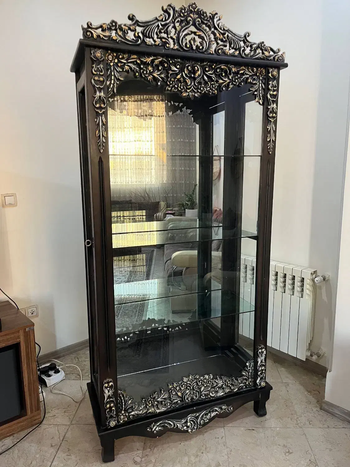 بوفه آنتیک چوبی|بوفه، ویترین، کنسول|تهران, باغ فیض|دیوار