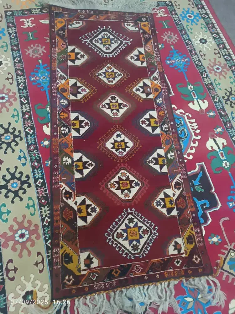قالیچه دست باف|فرش|زرقان, |دیوار