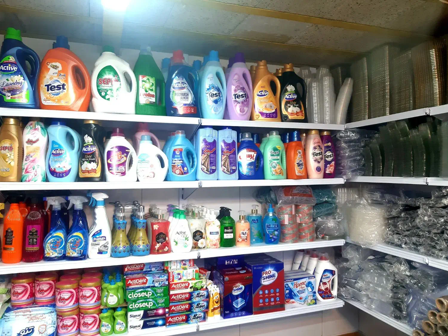 پخش عمده ظروف یکبار مصرف و شوینده بهداشتی|مواد شوینده و دستمال کاغذی|همدان, |دیوار