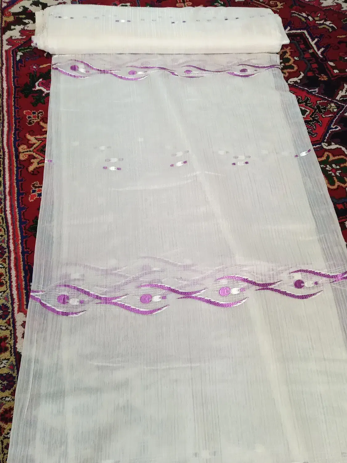 پارچه پرده کاملا نو|پرده، رانر، رومیزی|سهند, |دیوار