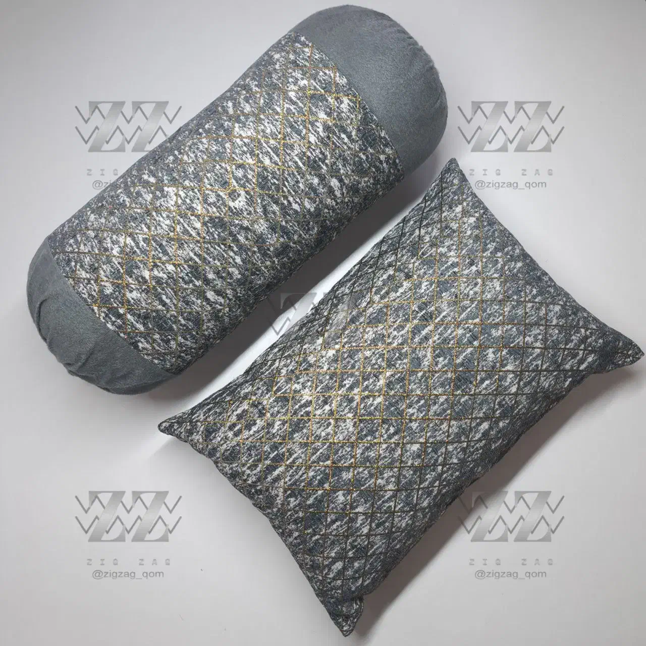 روبالشی طرح لوزی / تک و عمده|رختخواب، بالش، پتو|قم, چهل درخت|دیوار