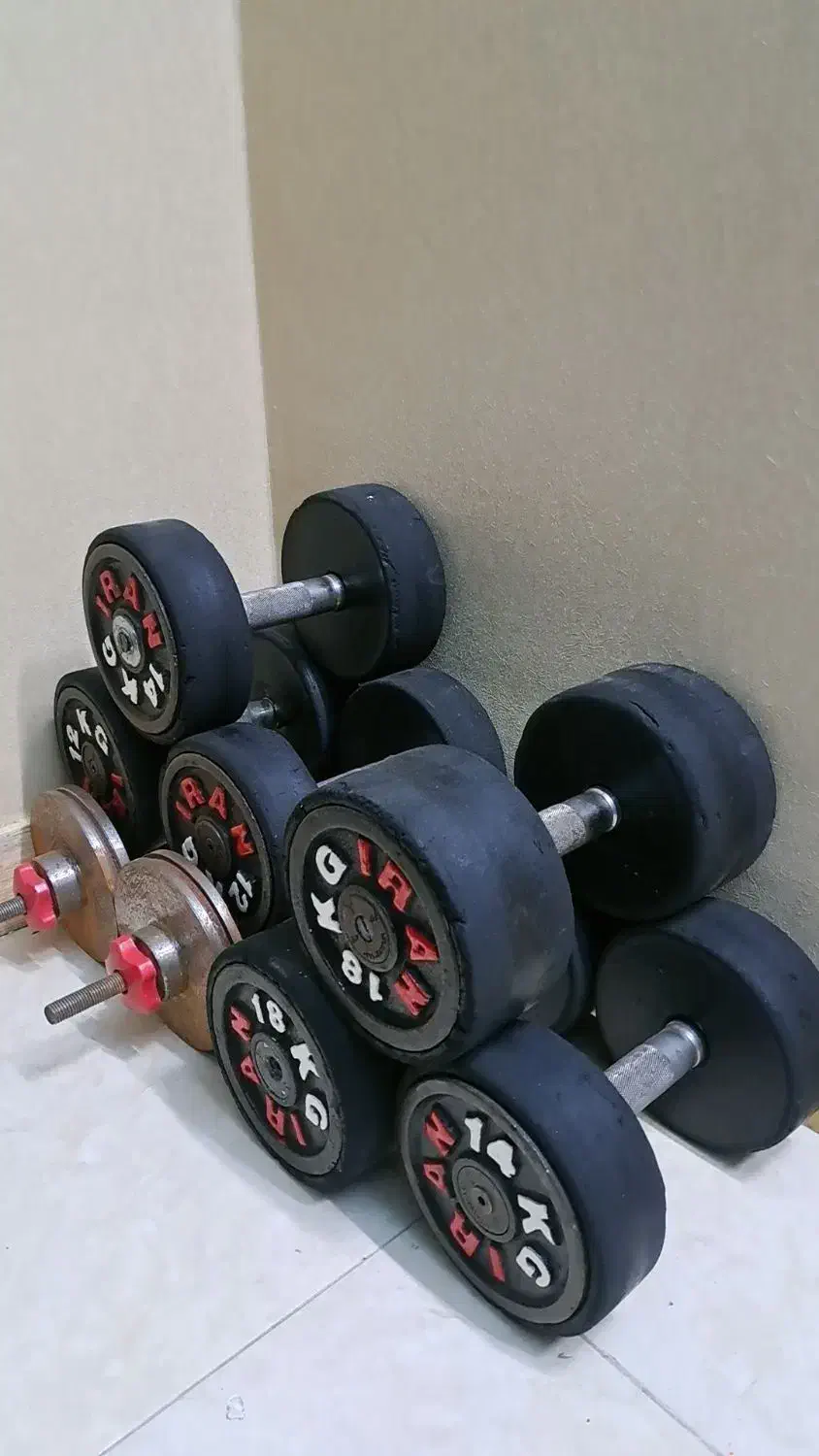 دستگاه ورزشی۴۸کاره بدنسازی به همراه دمبل|تجهیزات ورزشی|اصفهان, ناژوان|دیوار