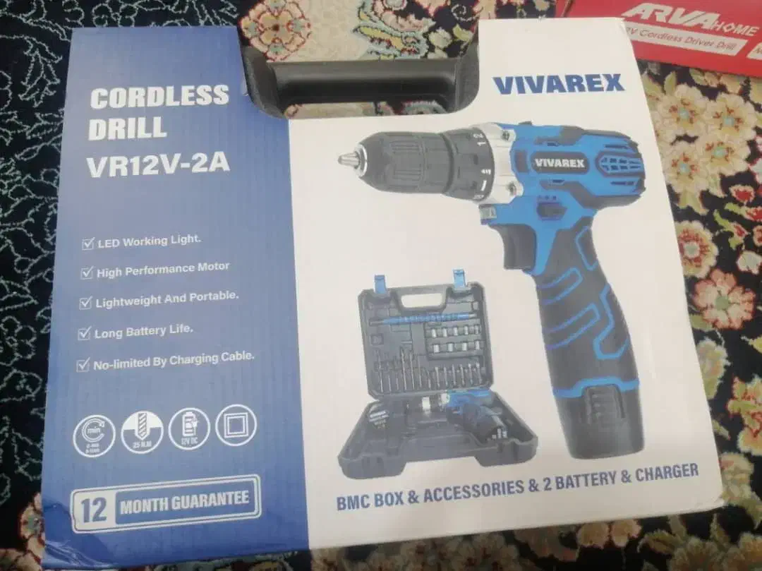 دریل شارژی مارک vivarex|ابزارآلات|اصفهان, الهیه|دیوار