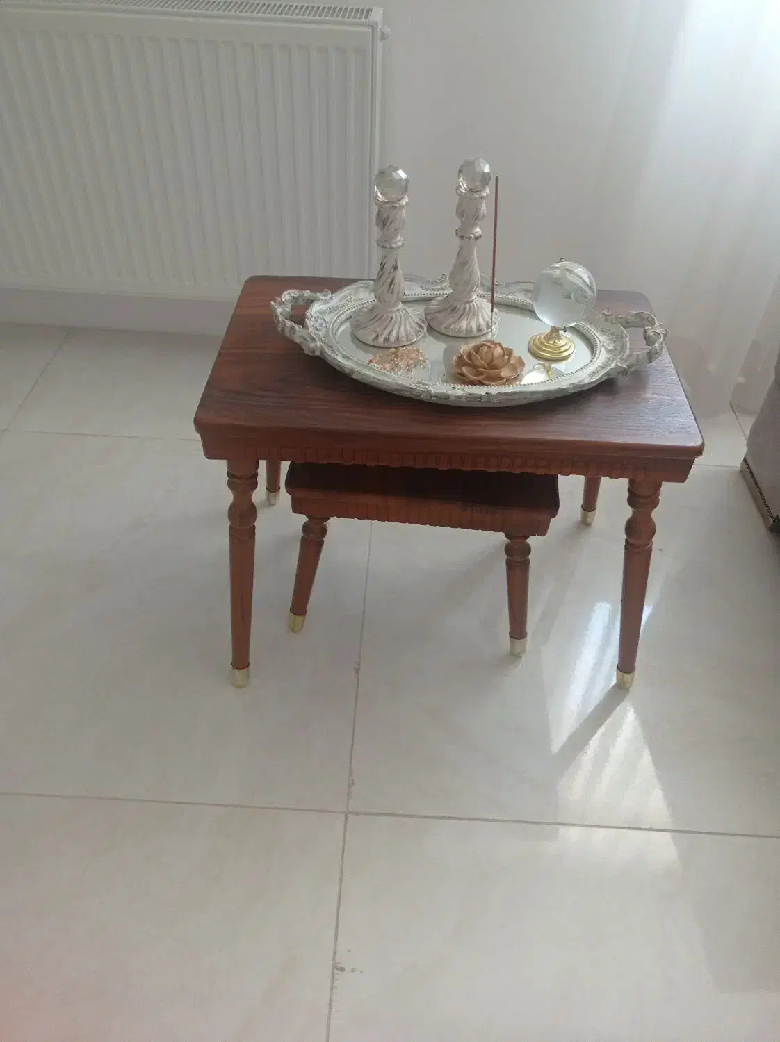 میز وسط و سه عدد عسلی نو|مبلمان خانگی و میز عسلی|ساری, |دیوار