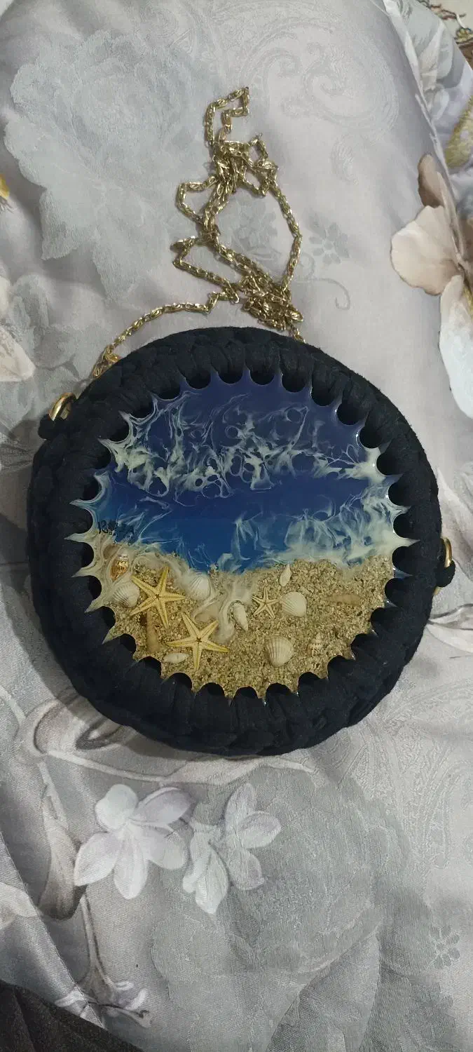 کیف ترکیبی رزینی و بافت|کیف، کفش، کمربند|خاش, |دیوار