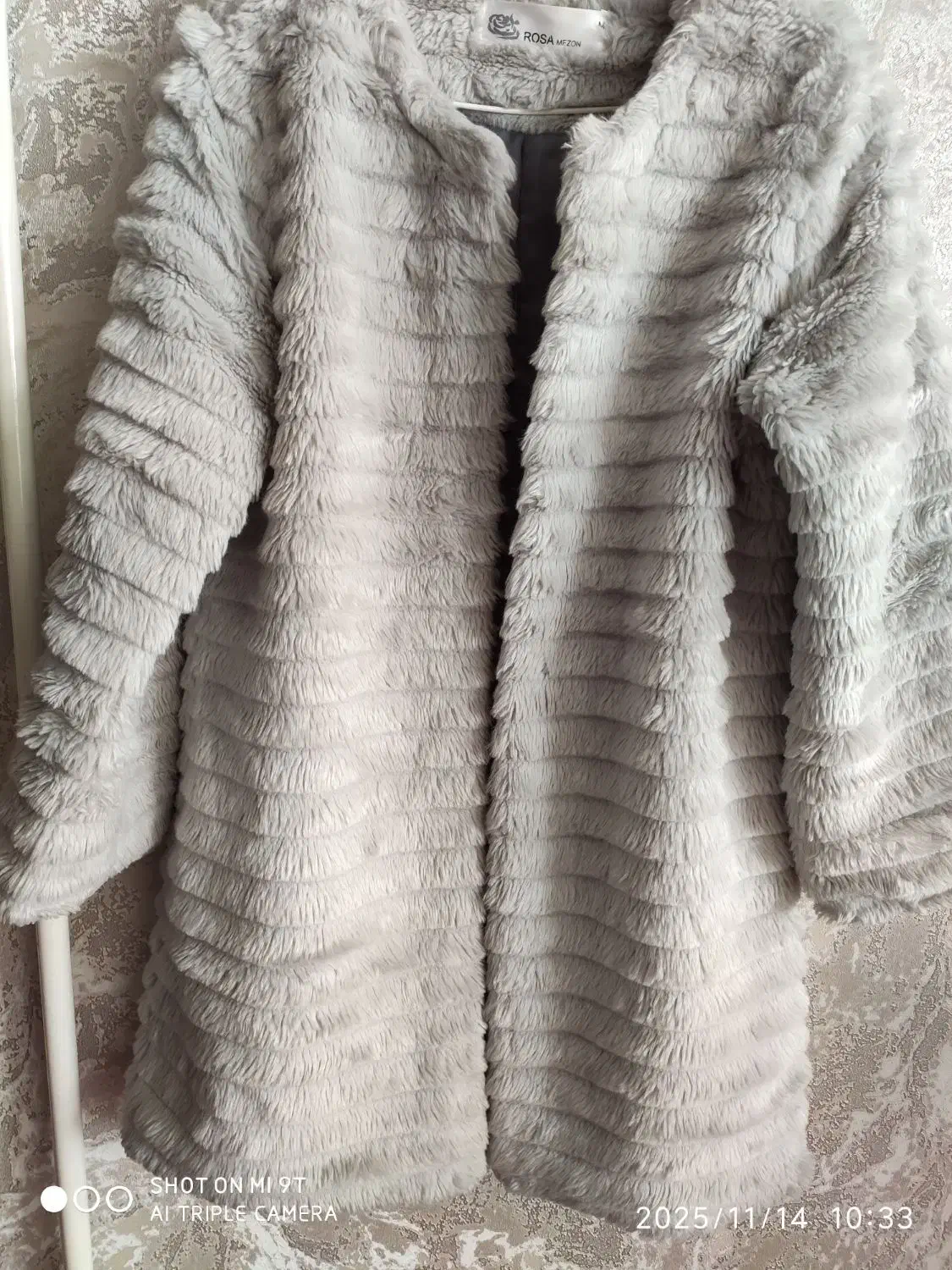 پالتو پشم راه راه|لباس|اهر, |دیوار