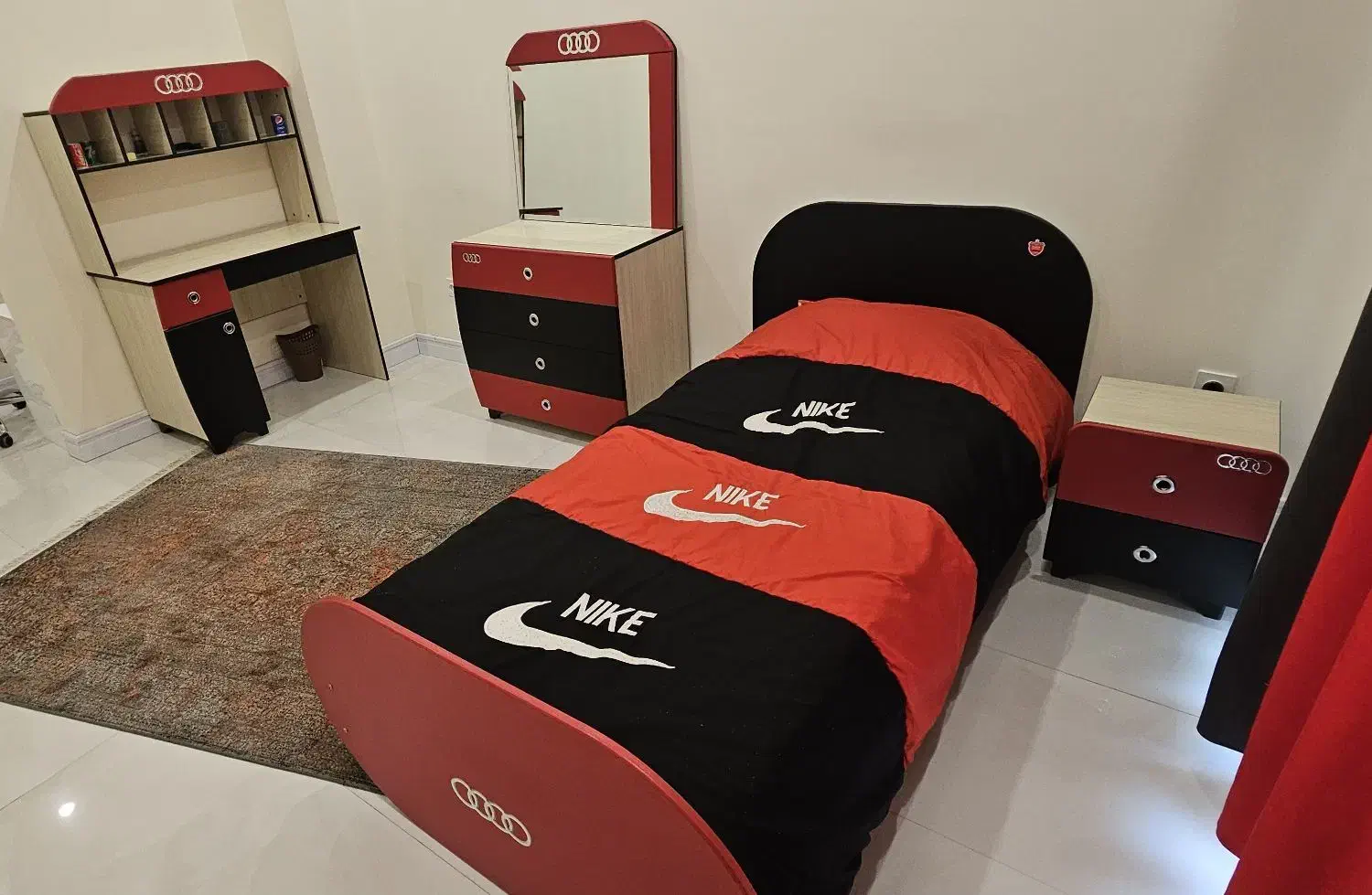 سرویس خواب 5 تیکه برند ساحل چوب|تخت و سرویس خواب|تهران, سردارجنگل|دیوار