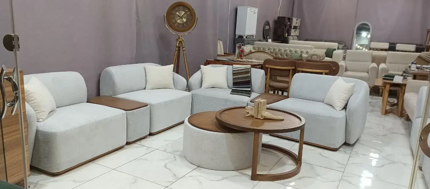 مبل راحتی تدی ست ۹ نفره + جلومبلی و عسلی|مبلمان خانگی و میز عسلی|خمینیشهر, |دیوار