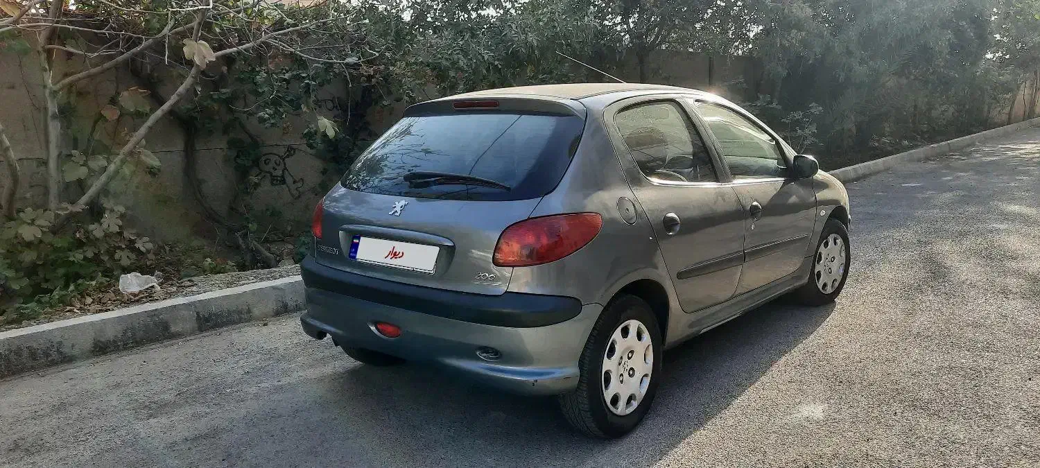 پژو ۲۰۶  خاکستری  مدل ۹۵|خودرو سواری و وانت|ورامین, ورامین|دیوار