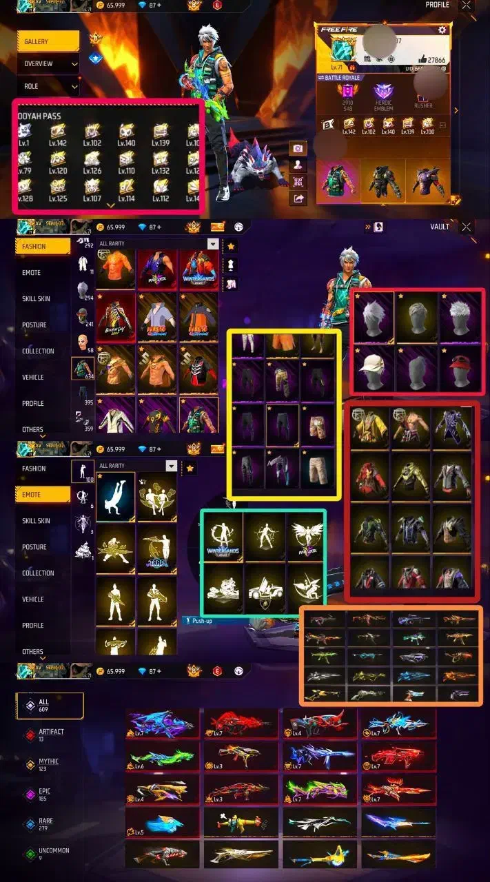 اکانت فری فایر فول|کنسول، بازی ویدئویی و آنلاین|تهران, حر|دیوار