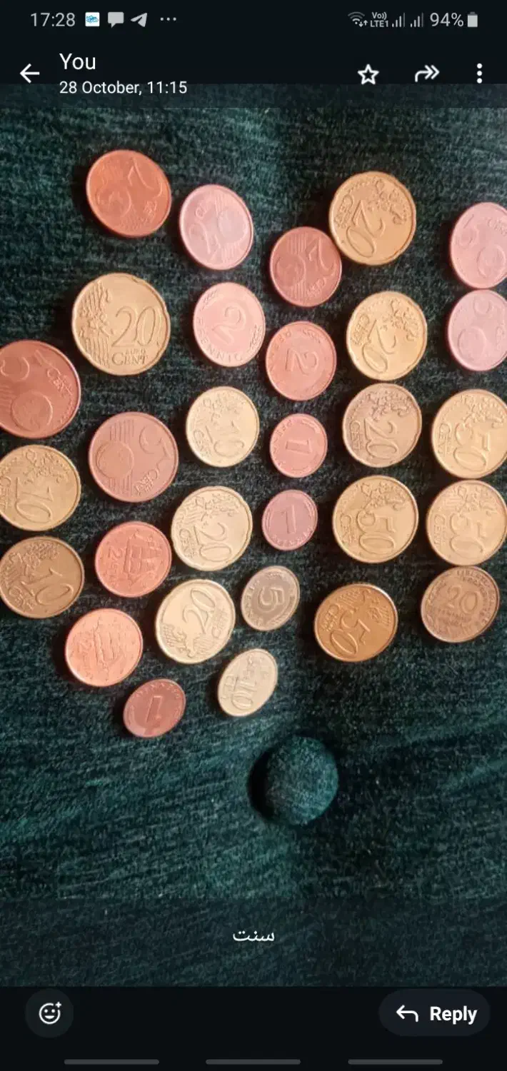 چندعدد سکه خارجی سنت|کلکسیون سکه، تمبر، اسکناس|اصفهان, گلزار|دیوار