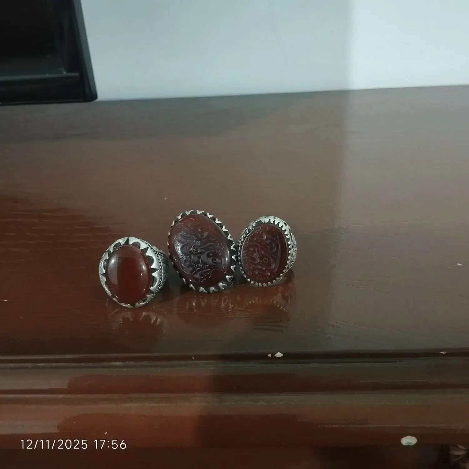 سه عدد انگشتر نقره فروشی|جواهرات|بم, |دیوار