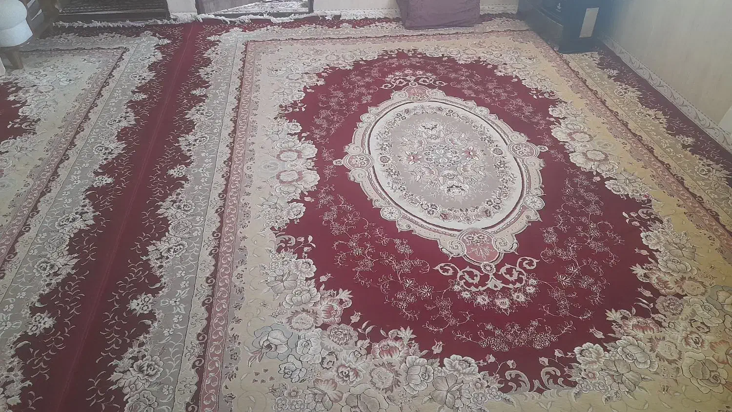 فرش ۱۲ متری|فرش|لالجین, |دیوار