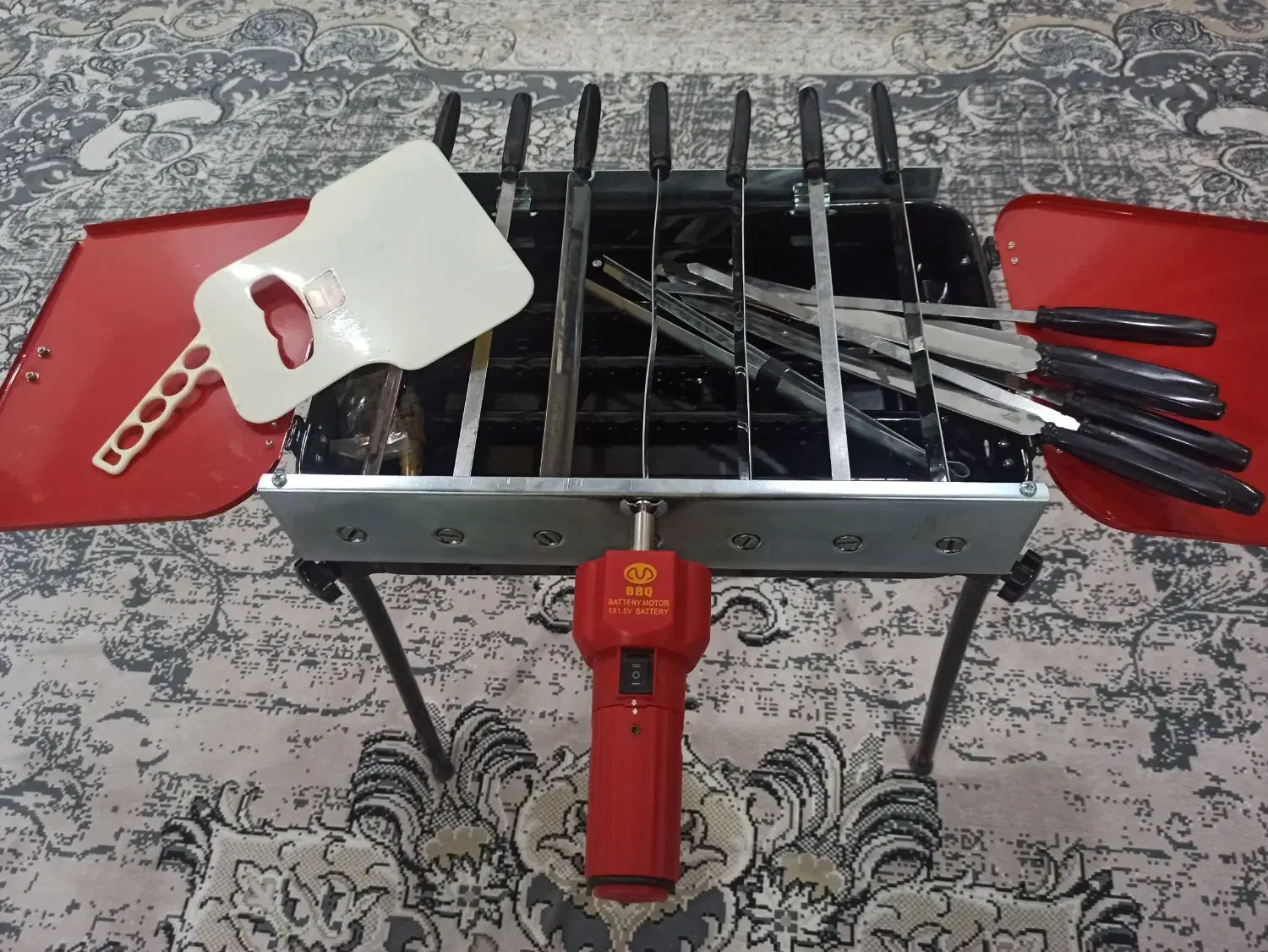 کباب پز دوگانه سوز هم گازی هم زغالی.مارک مه پویا|اجاق گاز و لوازم برقی پختوپز|خمینیشهر, |دیوار