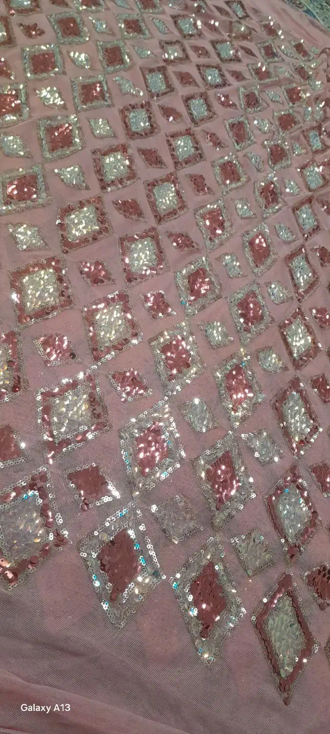 دو متر پارچه پولک دوزی مجلسی|لباس|بروجرد, |دیوار