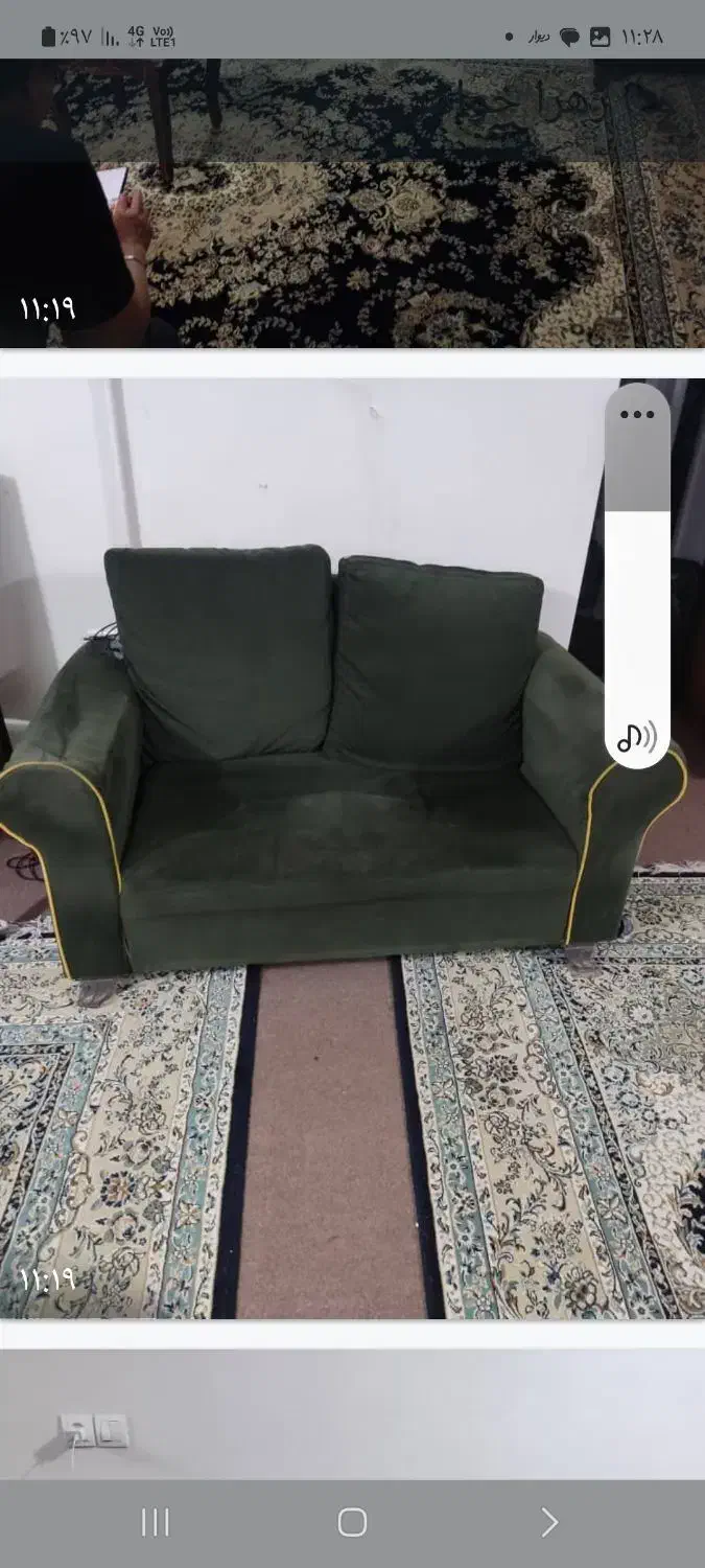 یک دست مبل ۷ نفره|مبلمان خانگی و میز عسلی|شیراز, تندگویان|دیوار