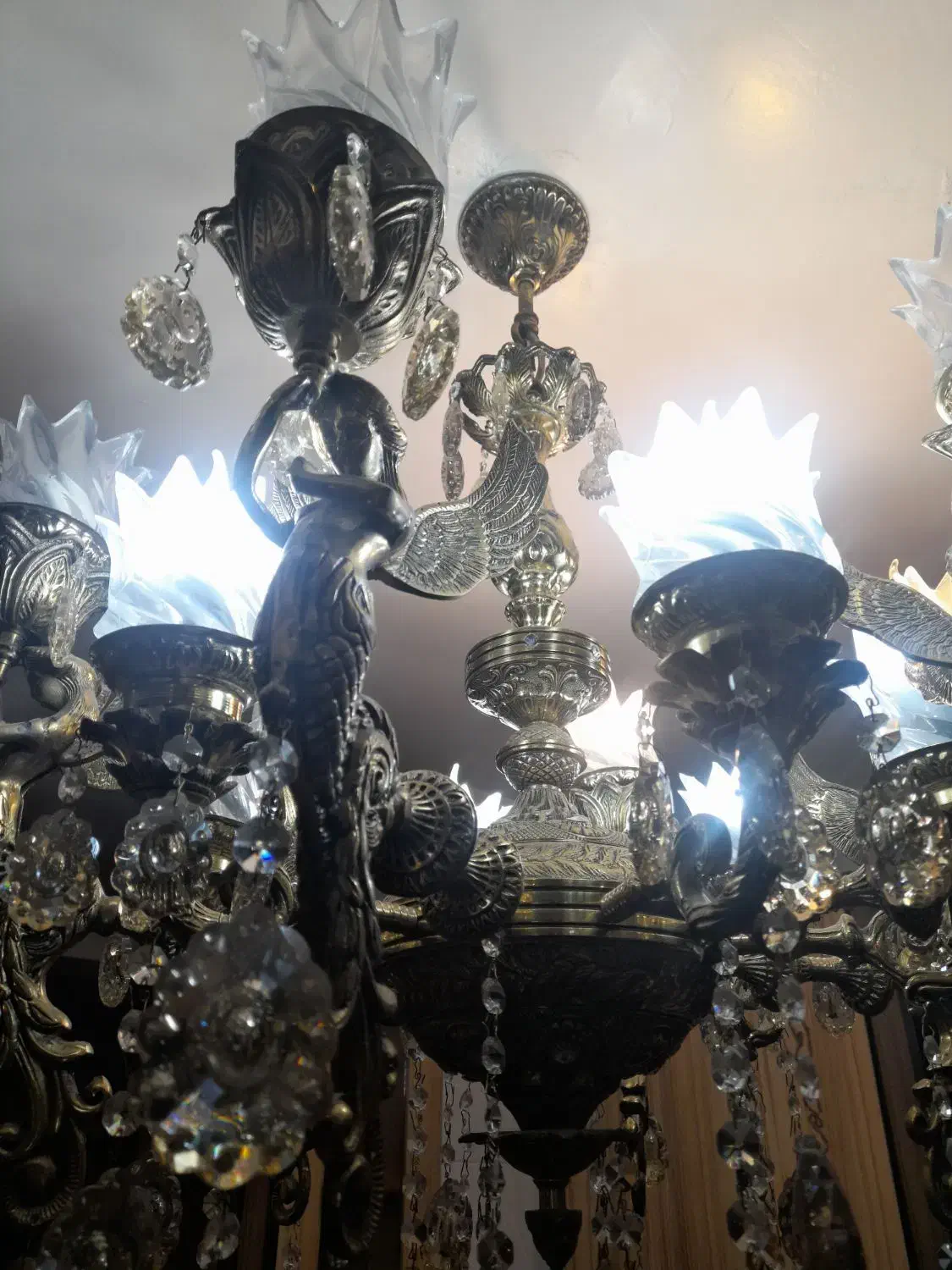 لوستربرنزطرح فرشته|لوستر و چراغ آویز|پاکدشت, شهرک امام رضا|دیوار