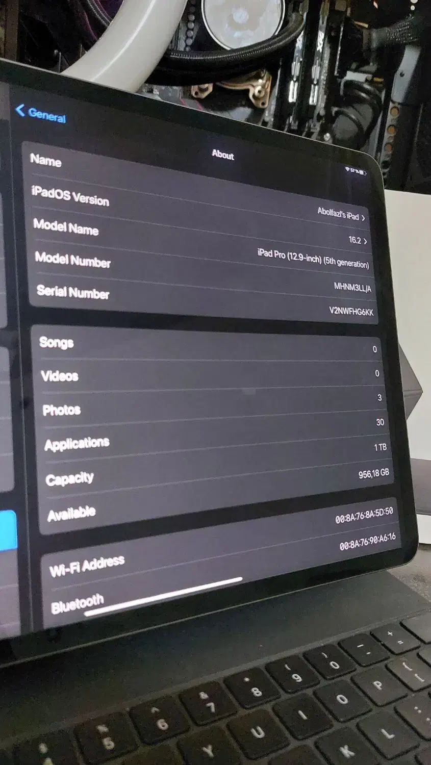 iPad pro M1 12.9 Ram16 1tra|تبلت|همدان, |دیوار