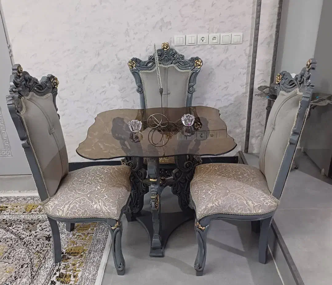 غذا خوری ۴نفره سلطنتی نو|میز و صندلی غذاخوری|خرم‌آباد, |دیوار