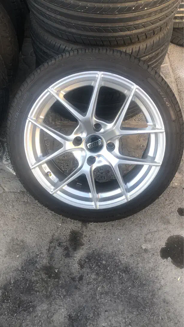 رینگ حرفه ای BBSشاخ گوزنی همراه لاستیک خارجی|قطعات یدکی و لوازم جانبی|شهرکرد, |دیوار