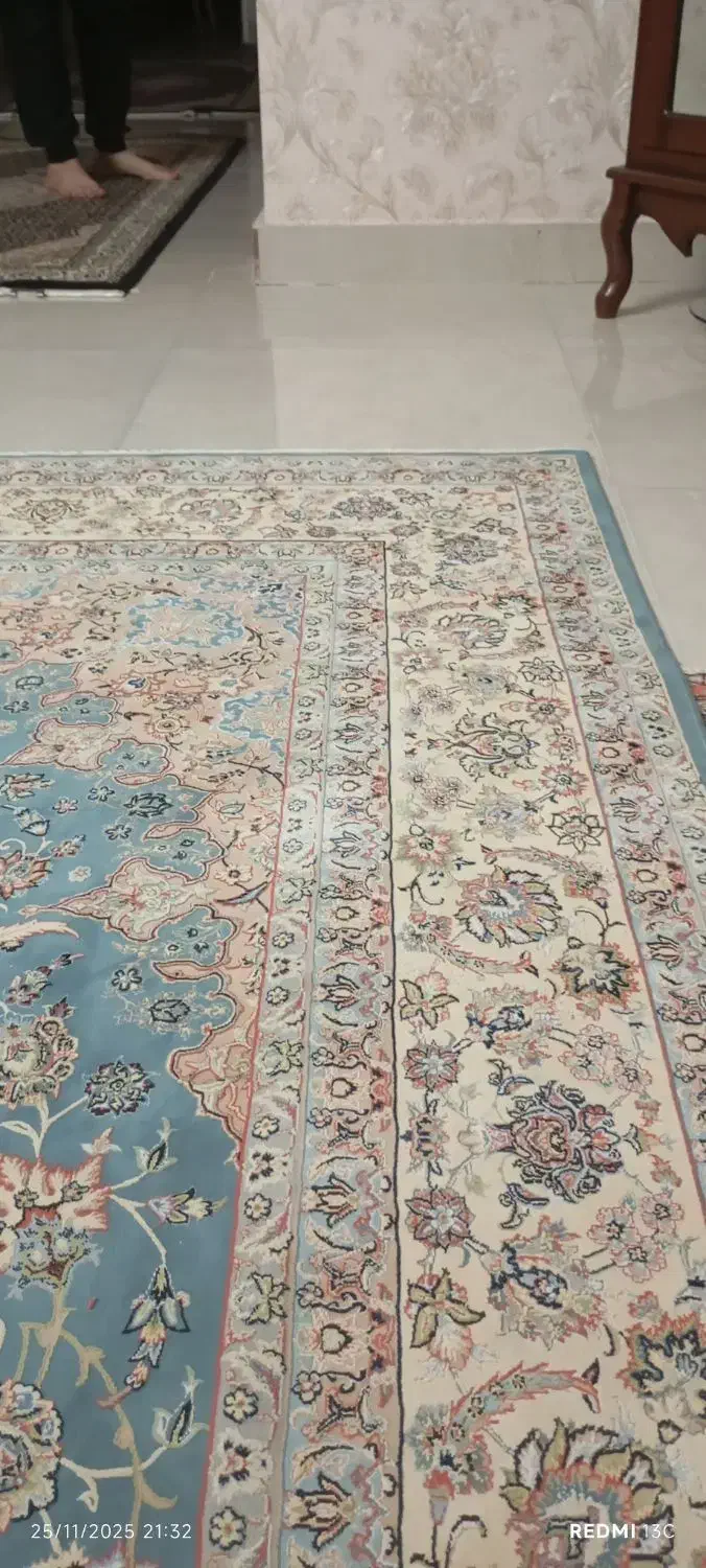 فرش ۱۲۰۰شانه برجسته تمام نخ طبیعی|فرش|تبریز, |دیوار