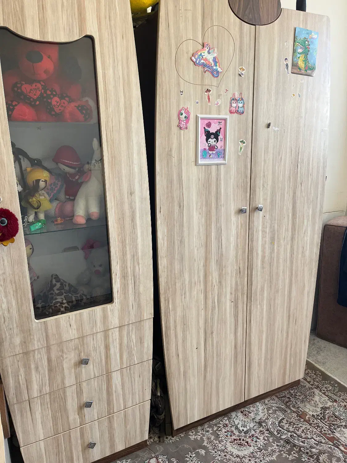 تخت وکمد mdf|تخت و صندلی بچه|یزد, |دیوار