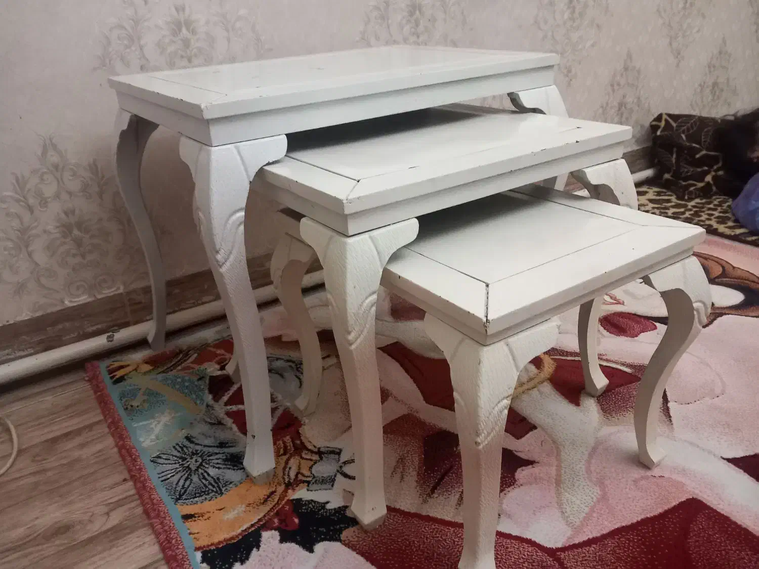 سه عدد عسلی چوبی|مبلمان خانگی و میز عسلی|اردبیل, |دیوار